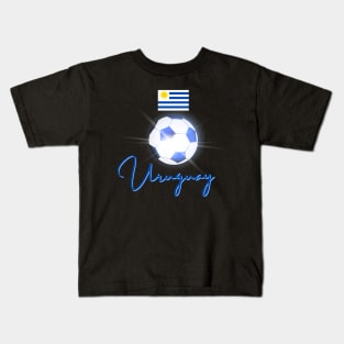 Uruguay Soccer Lover Kids T-Shirt